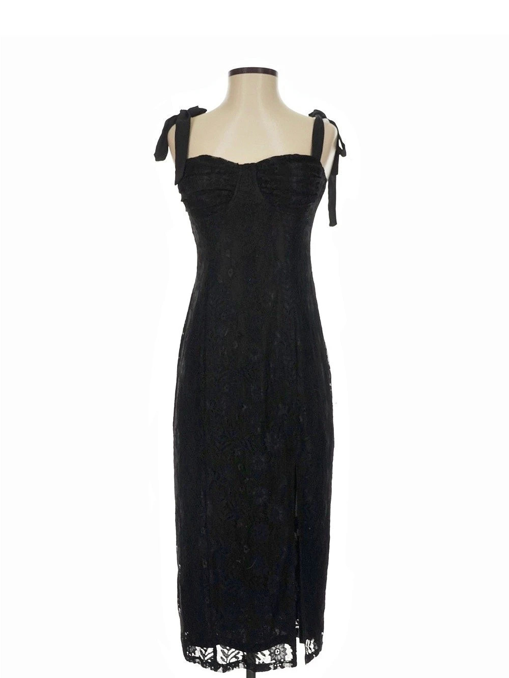 VICI Lace Midi Dress Black Small